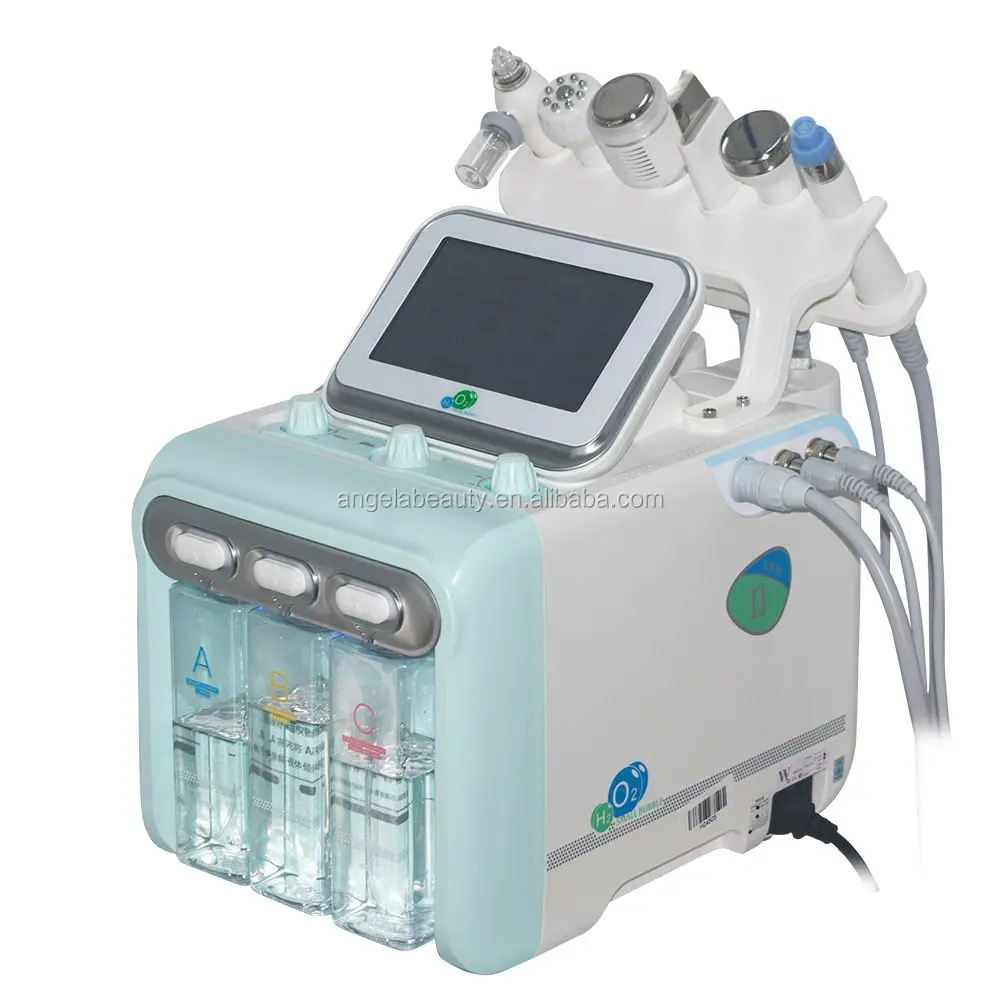 Newface W05V newest 6 in 1 hydrafacials H2O2 skin treatment machines hydrogen oxygen low price