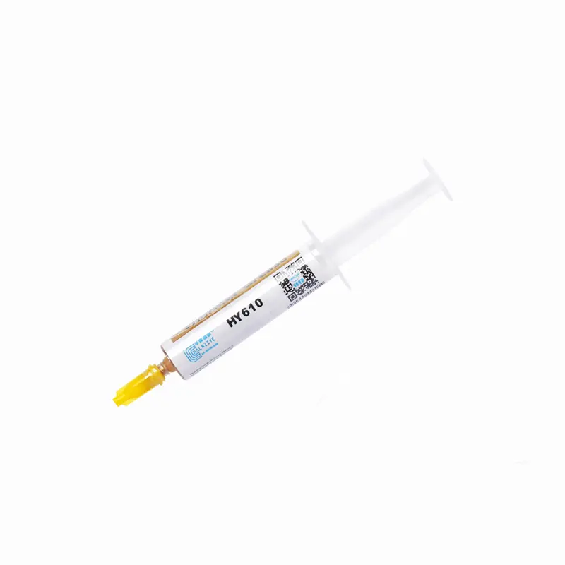 Heatsink silicone gold thermal  grease paste for CPU & GPU HY610  5g in syringe  support to OEM/ODM  >3.05w/m-k