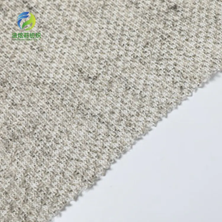 High Quality 180gsm Semi-worsed 20%wool 80%Acrylic Blend Single Jersey Knitted Fabric For T-shirt Dress Pants