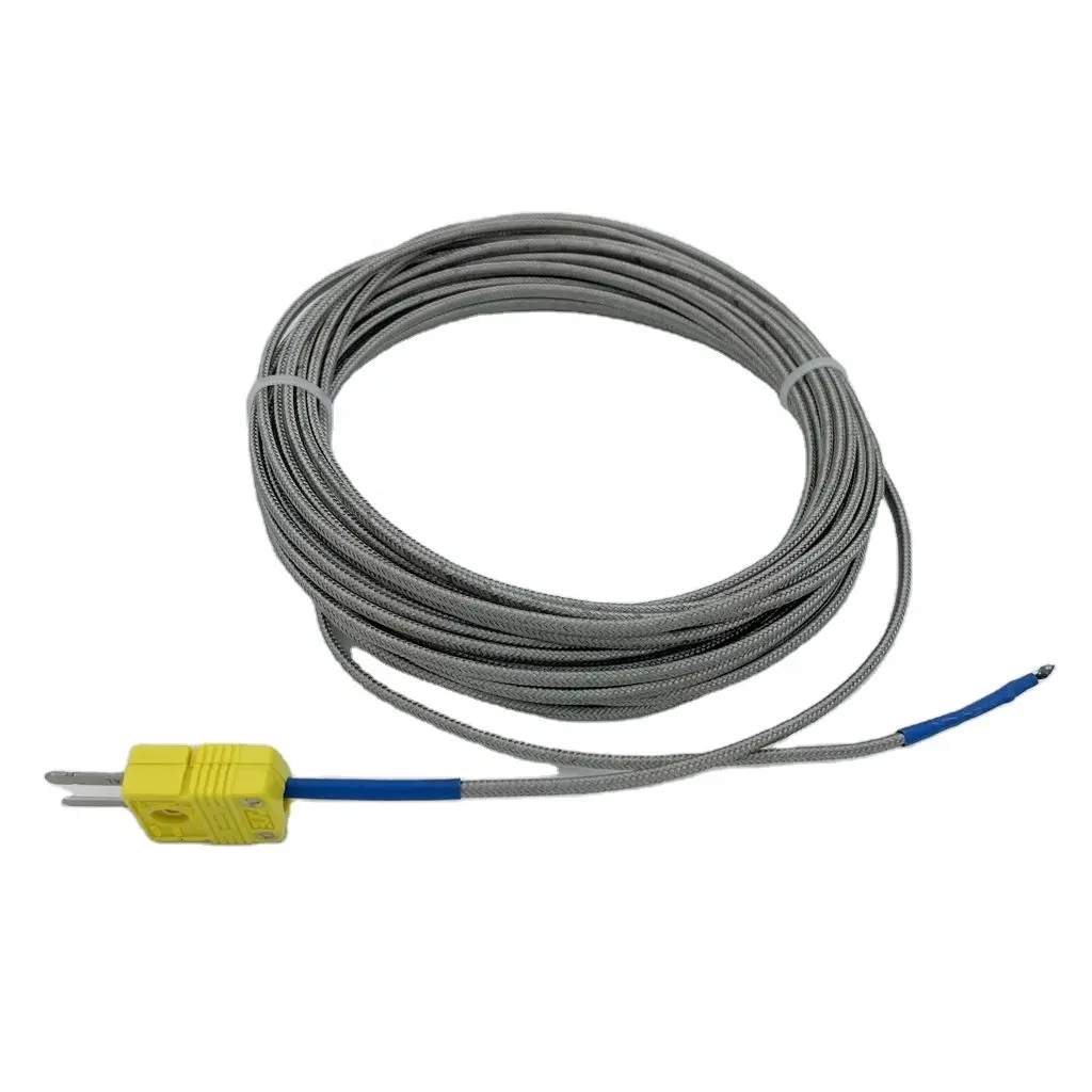 Hot Sale K Type 5m Metal-shield Cable Omega Thermocouple Connector