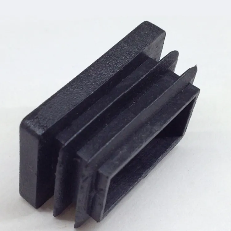 High Quality Custom Supply PP Black Plastic Thread Square Tube Plug