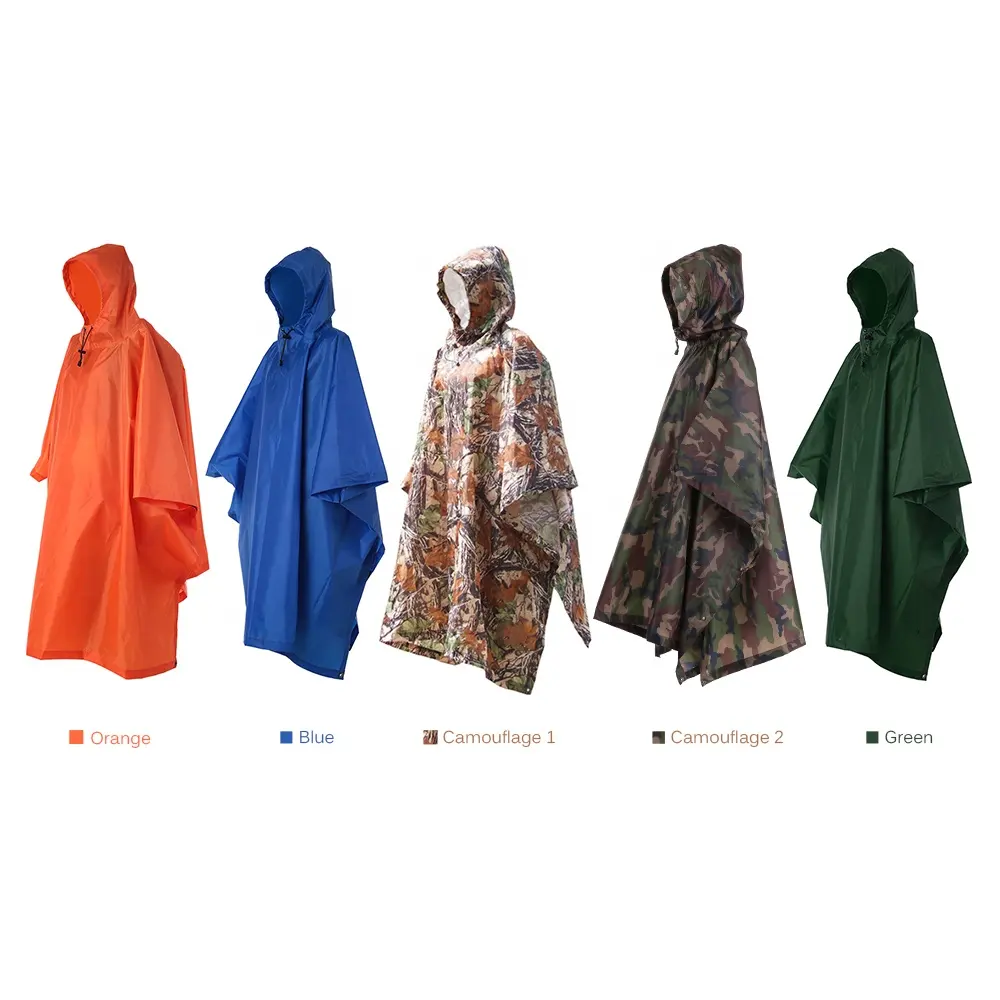 wholesale spot goods best-selling military fo three-in-one poncho raincoat and Woodland Camo poncho