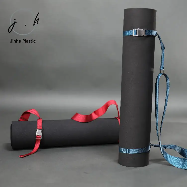 Ремешок для йоги с металлической D-пряжкой-неэластичные ремни для упражнений для максимальной растяжки-сумка для транспортировки