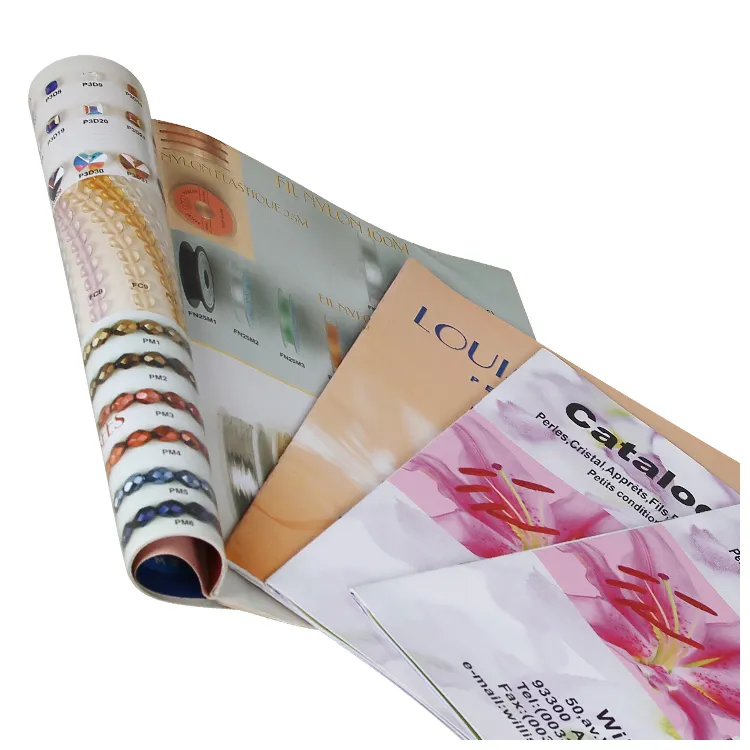 Customized Order Printing Luxury Cheap Advertising Full Color Catalog And Brochure/ A4 flyer printing