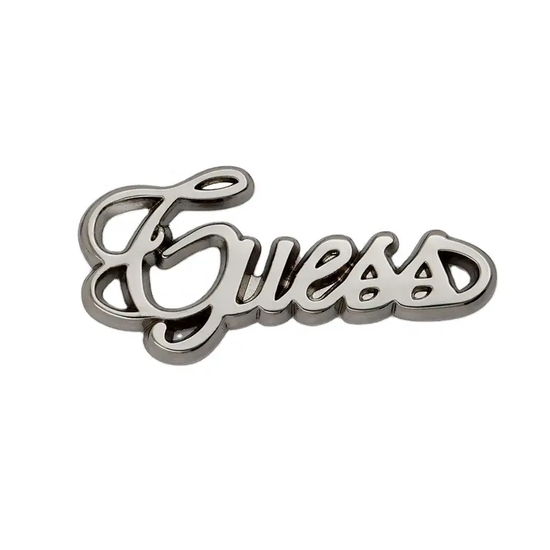 Metal Label High Quality Zinc Alloy Custom Nickel Free Metal Logo Clothing Labels For Garment Coat