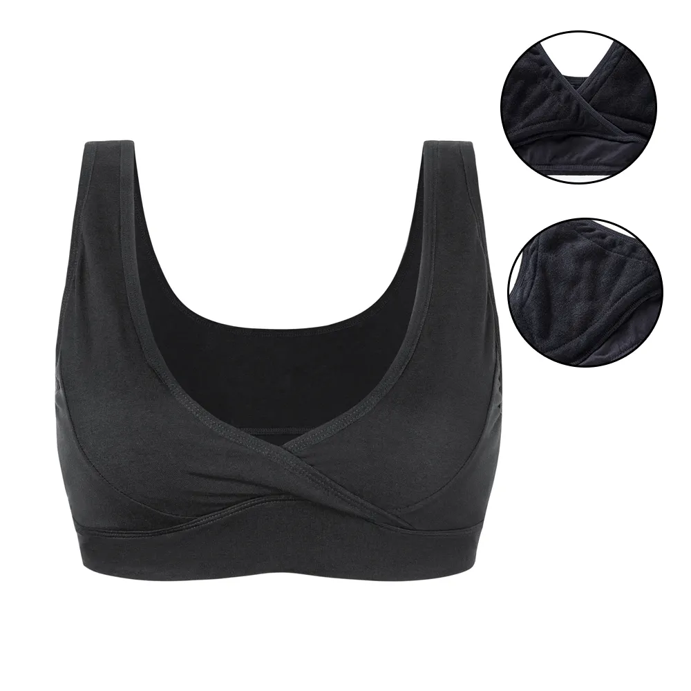 Bamboo Absorbent 4 Layers Leak Proof Underwear Wireless Women Maternity Nursing Bras