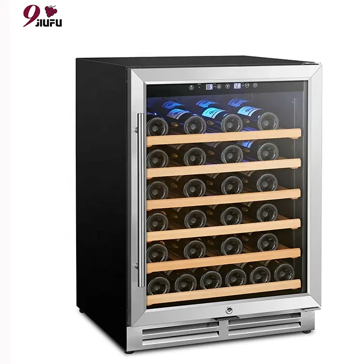 Professional Compressor Wine Cooler Cabinet  150l 46 Bottles Under Counter Wine Fridge