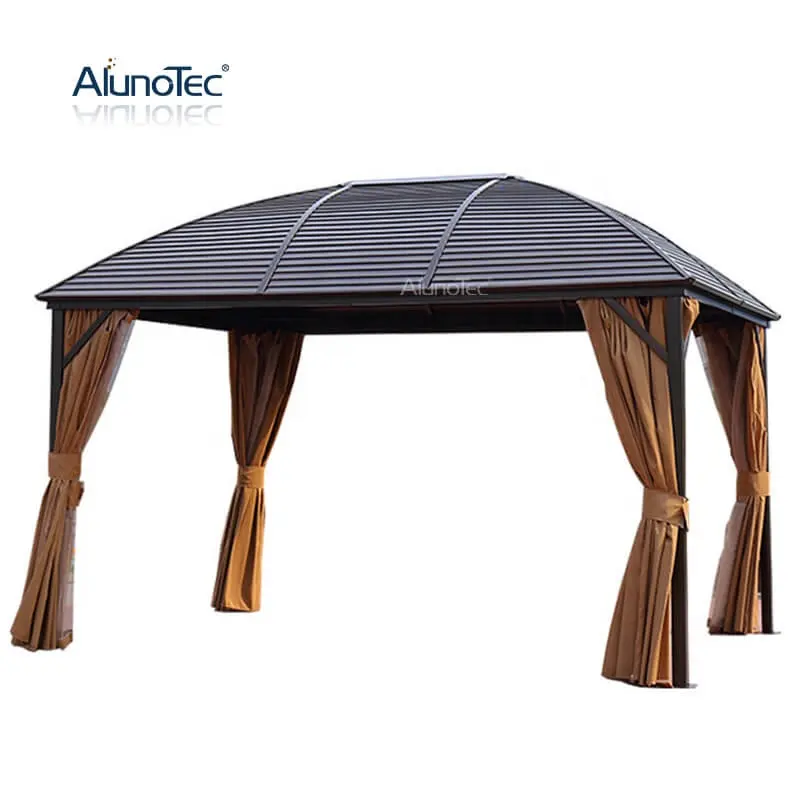 Wholesale Modern Outdoor Party Solid Roof Pergola Aluminium Hardtop Luxury Aluminum Garden Gazebos