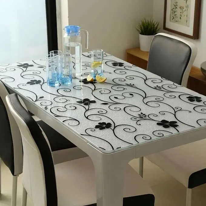 Soft PVC Films waterproof cover used for table cloth ,soft glass for dining table