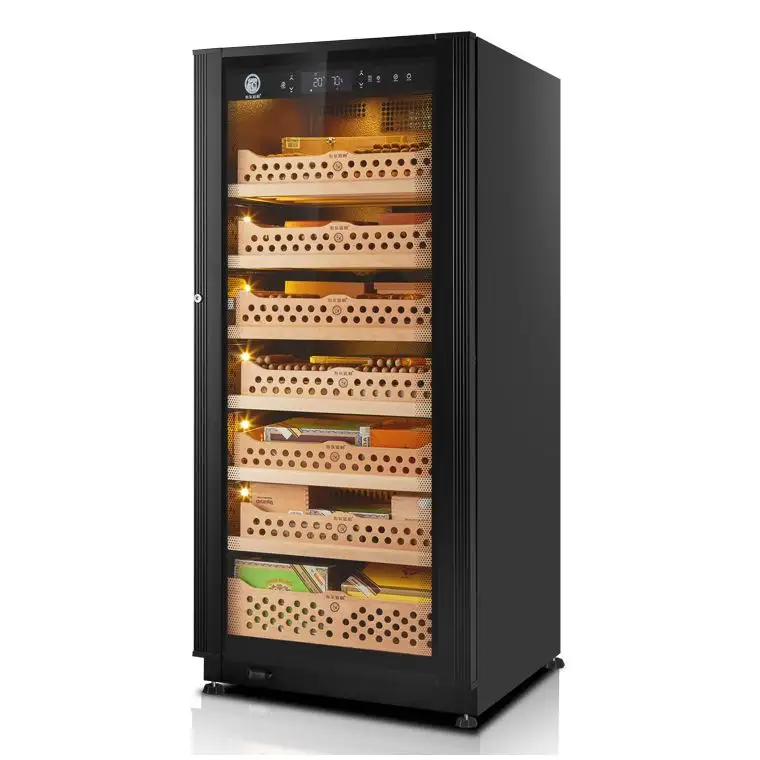 Reliable Factory Direct Supply Display Cabinet Cigar Humidor Vraching Wine Case Cigar