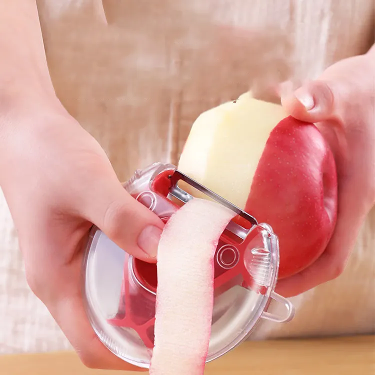 Multifunctional rotating three-in-one peeler kitchen shredder peeling knife vegetable cutter