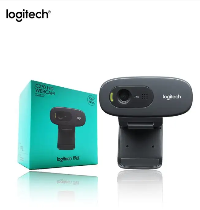 Веб-камера Logitech C270 HD 720P черная с микрофоном