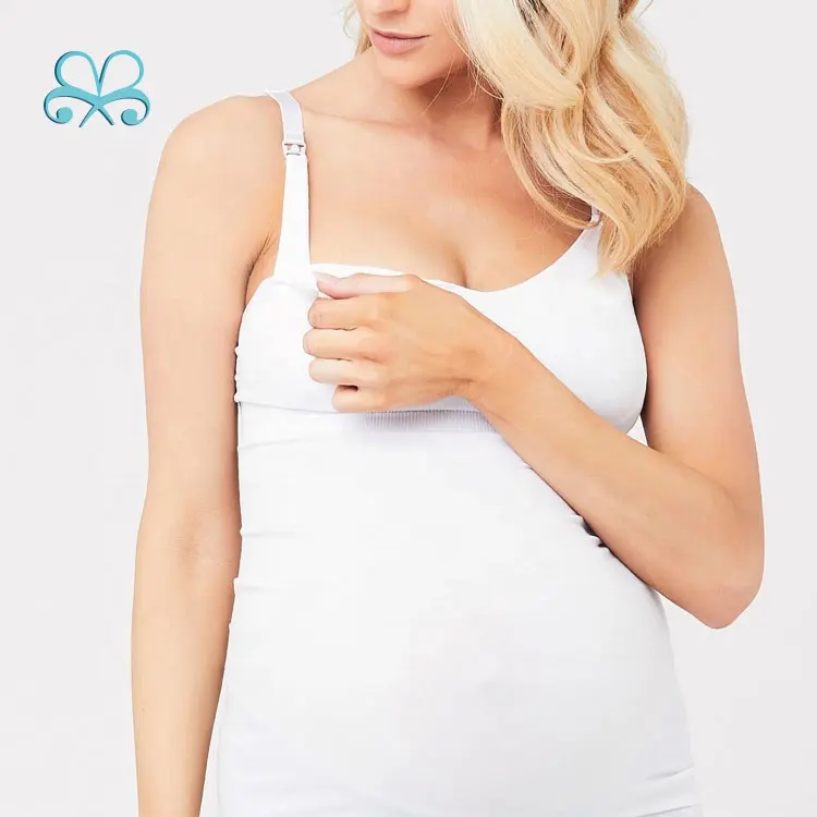 Дышащий Мягкий Топ для беременных и кормящих мам