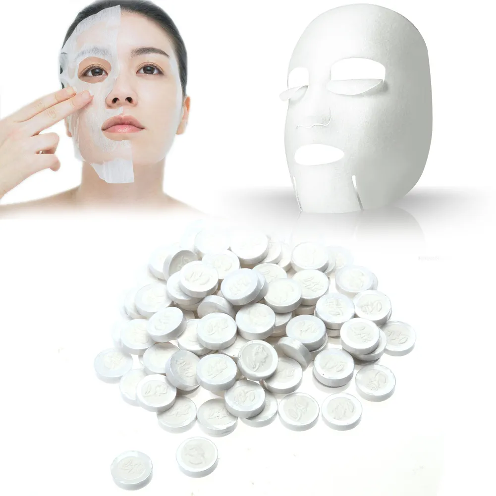 Одноразовая сжатая маска, бумажные таблетки, маска для лица, одноразовая сжатая маска для лица, бумажный лист