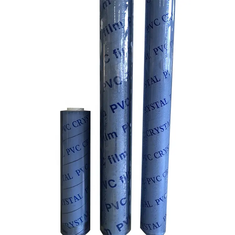 China Professional Manufacture 0.45M-2.00M Width Moisture Proof Clear Crystal Printing Pvc Film