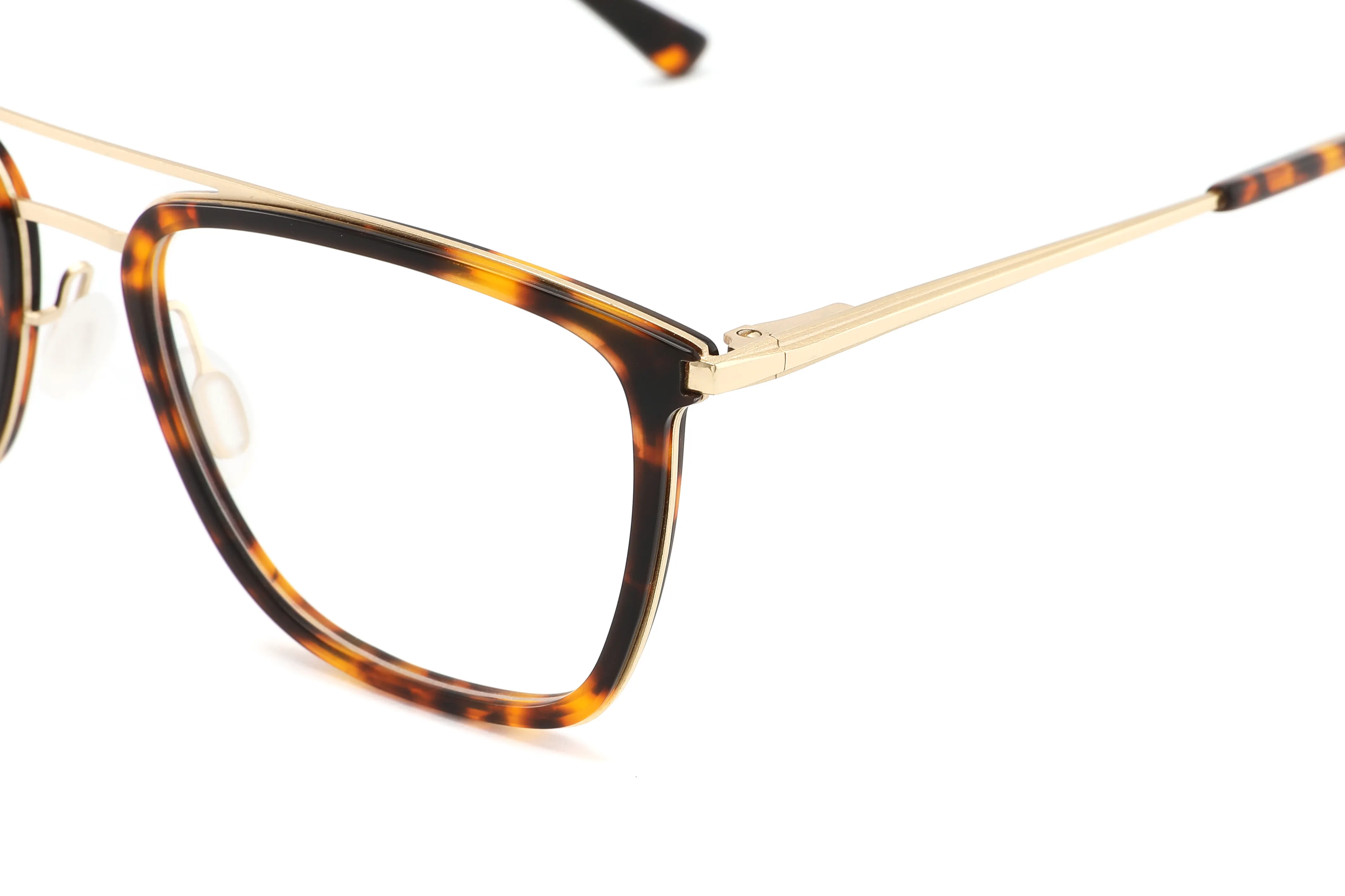 High Quality Custom Logo Fashion Made Optical Glasses Metal Eyewear Frame In Stocks
