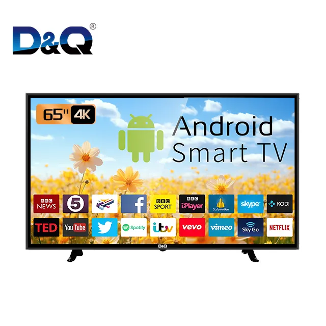 DQ 85 4K монитор UHD закаленное стекло Android 9,0 Led Smart Mi Tv