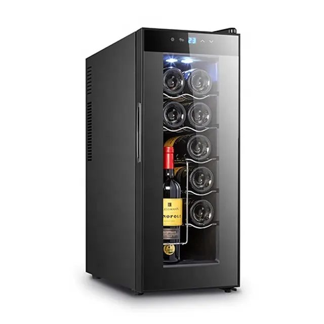 High quality 12 bottles cool wine refrigerator wine cooler bar fridge for hotel room