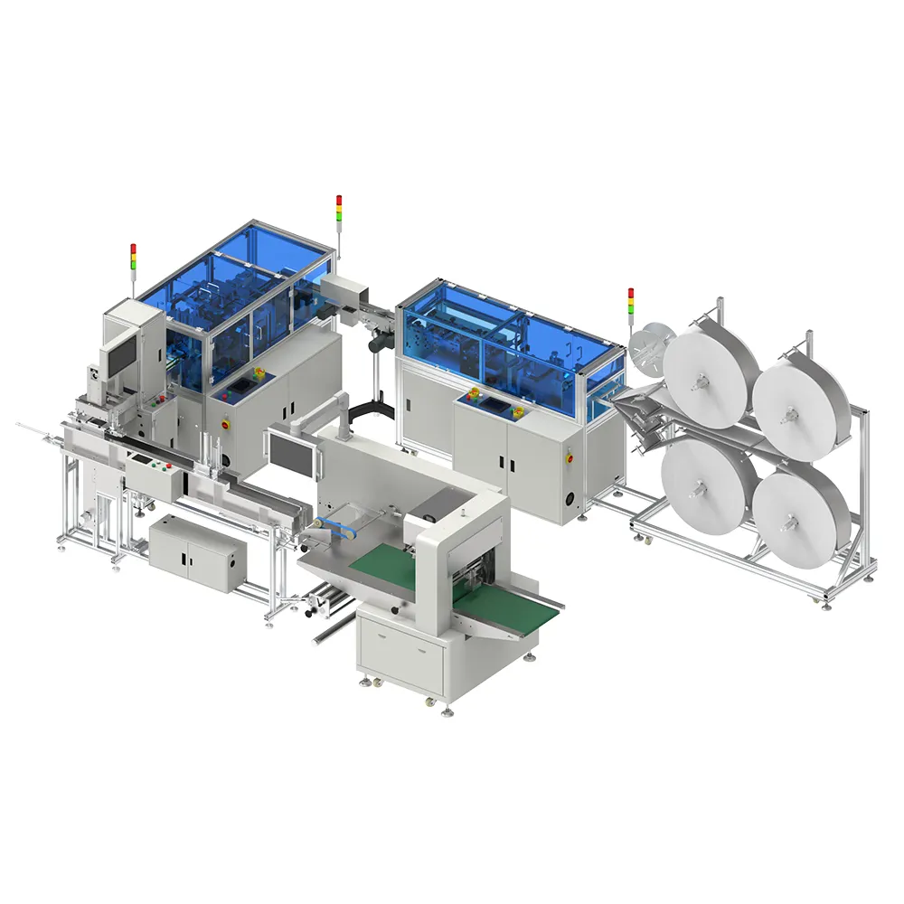 GOSUNM 2021 новый дизайн 2D плоская 3-слойная одноразовая хирургическая медицинская маска машина, CE 170 шт/мин автоматическая машина для изготовления масок для лица