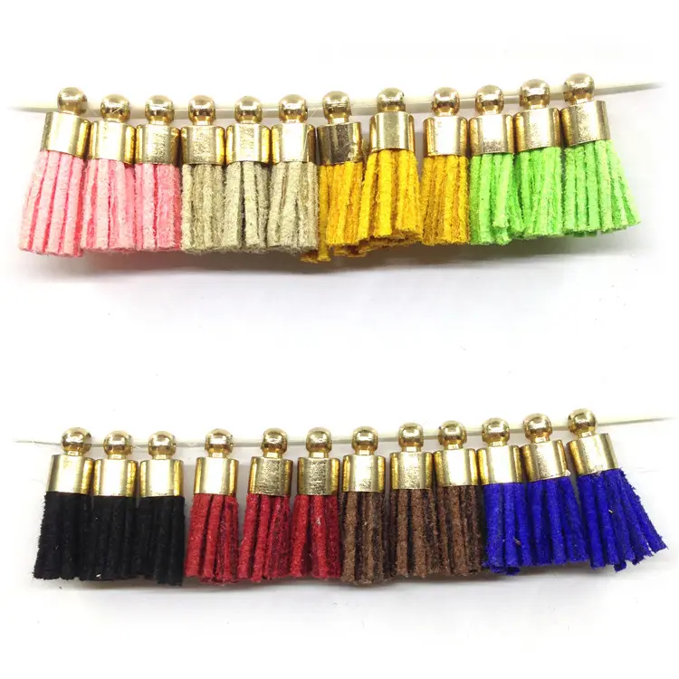 Factory Wholesale Metal Mini Leather Lace Decoration Home Party Fashion Popular Cotton Tassel Accessory Pendant