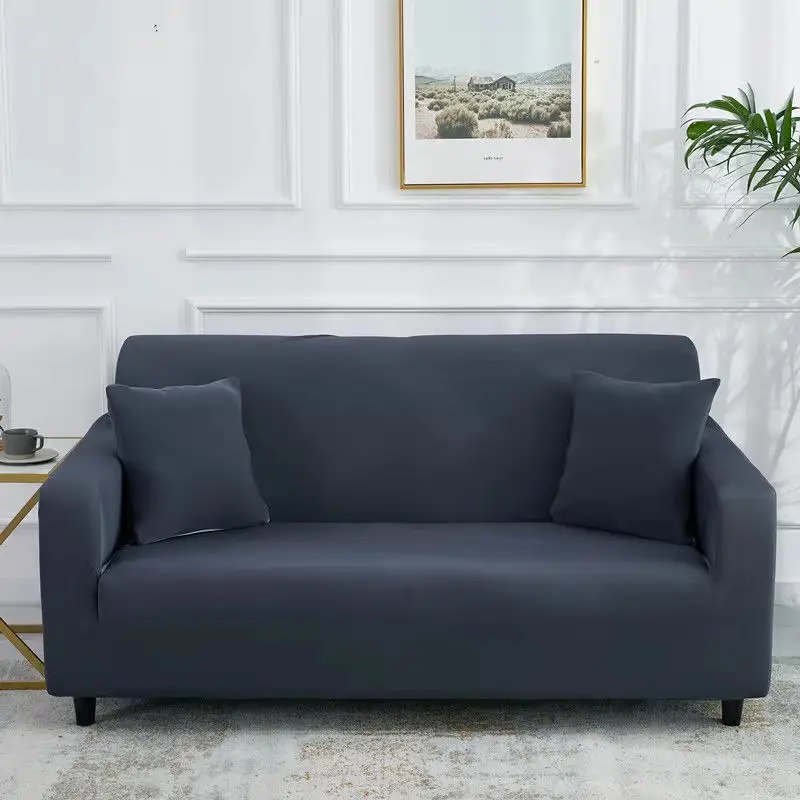 2021 Новый однотонный окрашенный чехол для дивана, дешевые мягкие двухместные эластичные Чехлы для дивана, чехол для дивана, растягивающийся чехол для дивана