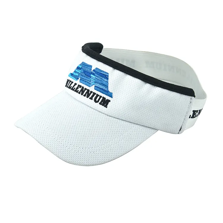 Wholesale custom sport elastic back big visor sun visor hat