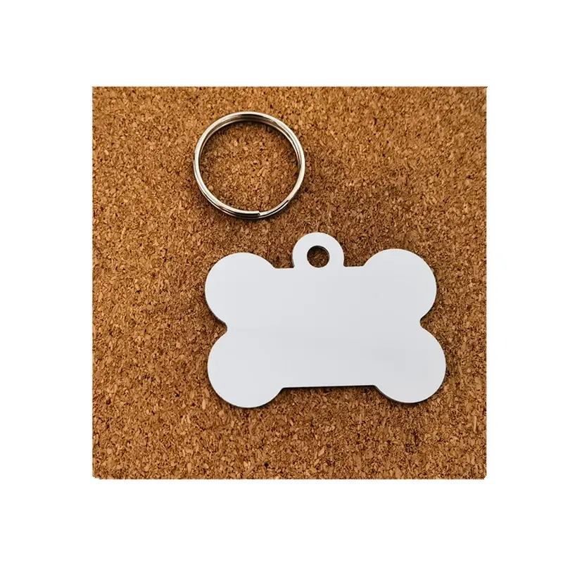 Metal Sublimation Personality Bone Shape Sublimation Blank Dog Tag