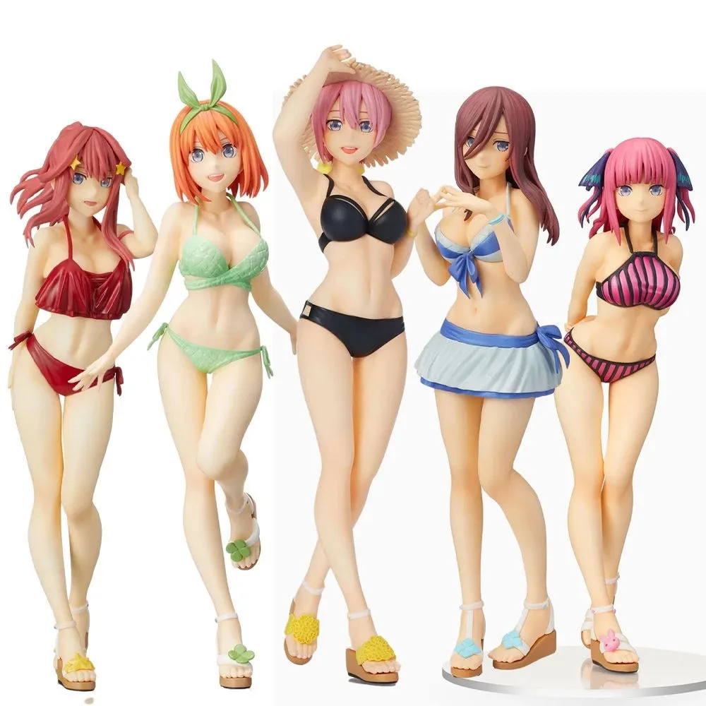 19cm The Quintessential Quintuplets Anime Figure Nakano Miku Action Figures Nakano Ichika Nino Yotsuba Itsuki Model Doll