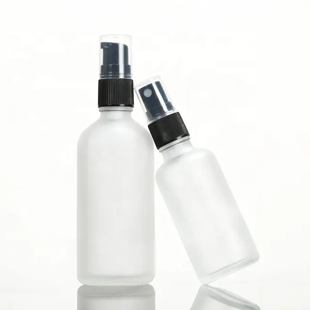 Fuyun Quick Shipping 5ml/10ml/15ml/20ml/30ml/50ml/100ml Cosmetic Packaging Frosted Lotion Spray Glass Bottle
