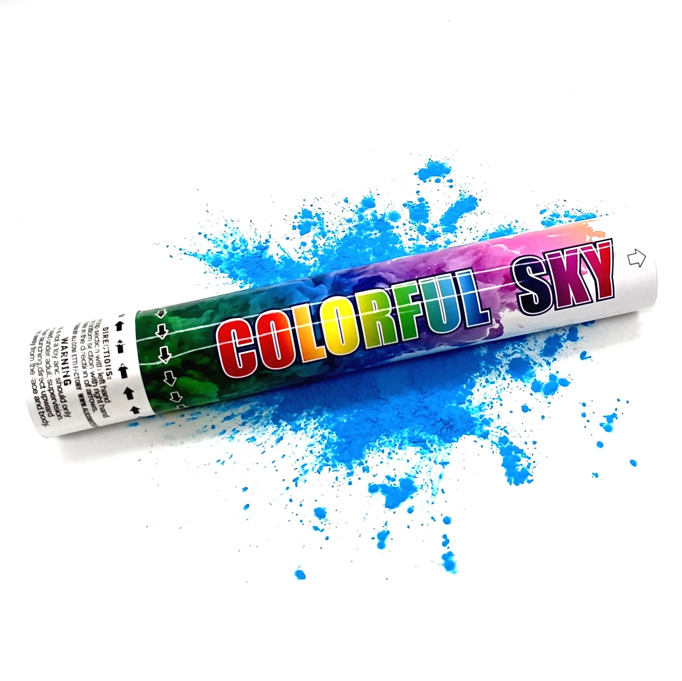 New Design Color Run Colorful Smoke Holi Powder Confetti Cannon Party Poppers for Outdoor Activities Party