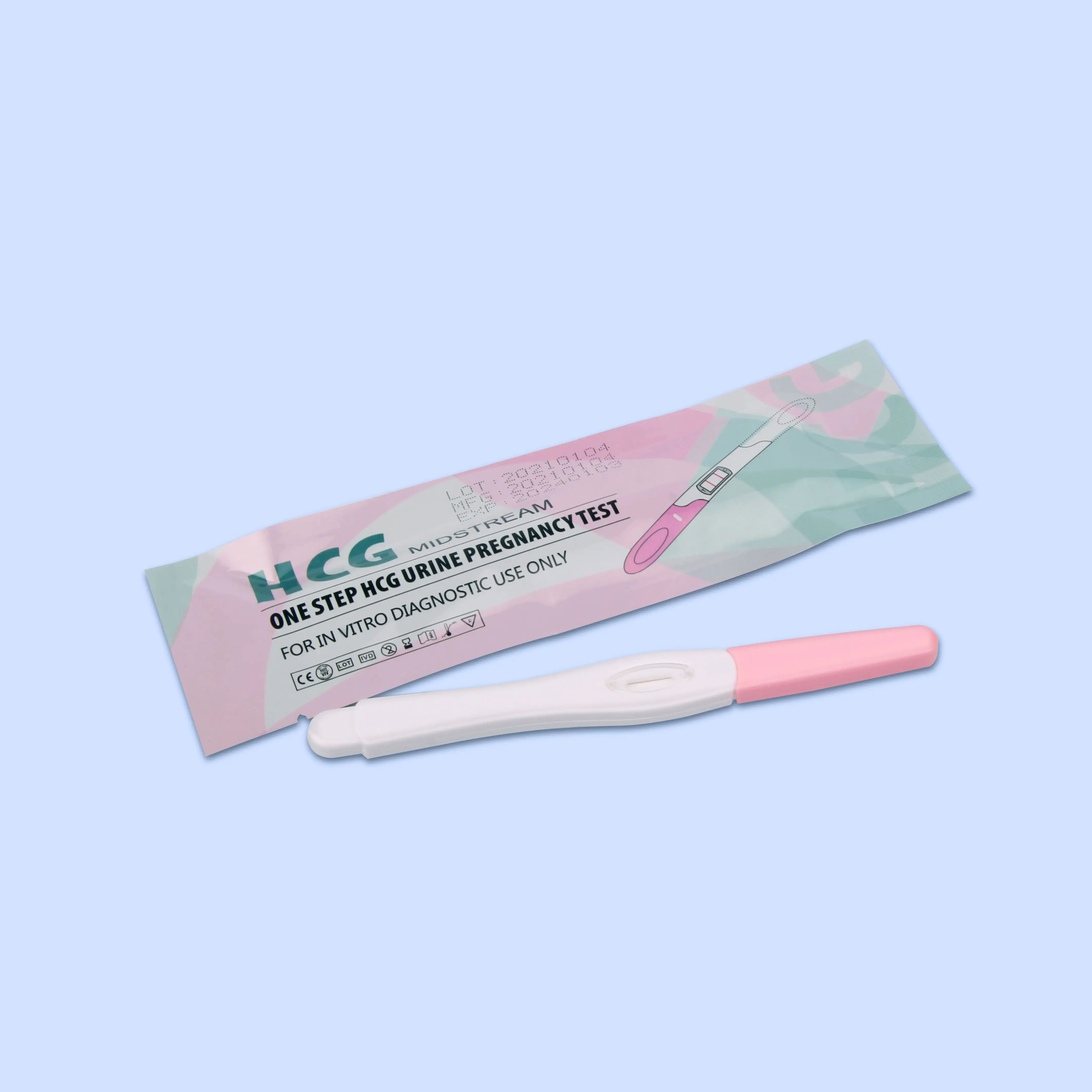 HCG медицинское оборудование для быстрого тестирования, безопасный тест на беременность и мочу ghandong