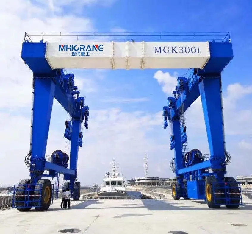 rubber tyre container gantry crane for port