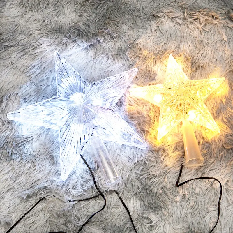 Оптовая продажа, беспроводной светодиодный ночник на батарейках в форме звезд, сказочный светильник для спальни, украшение для большой рождественской елки