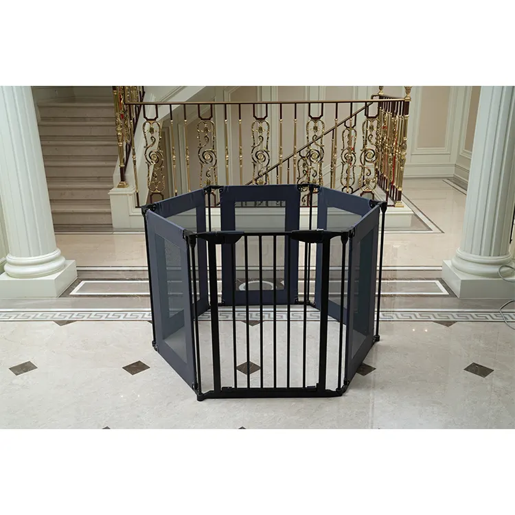 Wholesale metal playpen fence baby baby safety fence custom Six sides kids' playpens