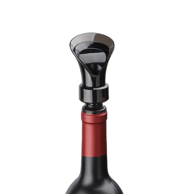 Новый высококачественный Декантер для красного вина в форме цветка на заказ, пробка для бутылки и аэратор для вина, дисковый носик