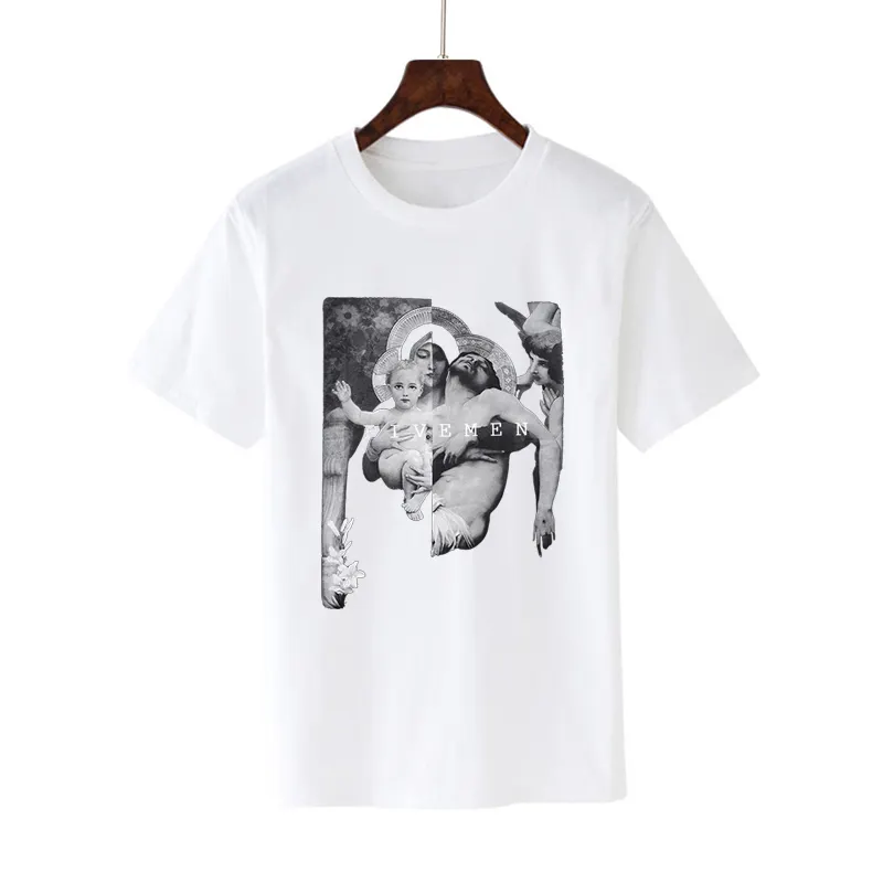Q22 100% Cotton Round Neck Short Sleeve Hip Hop T Shirt Men Custom T Shirt Printing