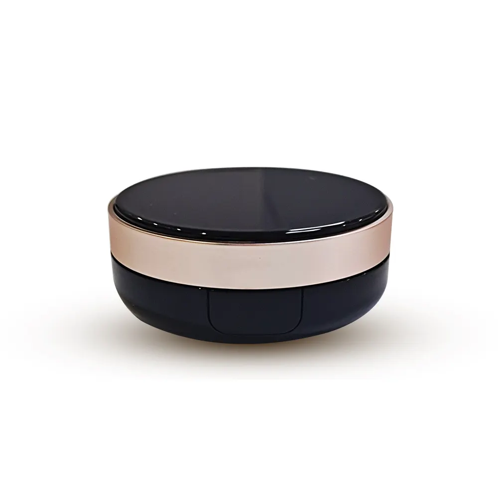 Black pressed foundation container cosmetic box BB foundation air cushion case CC cream cushion box