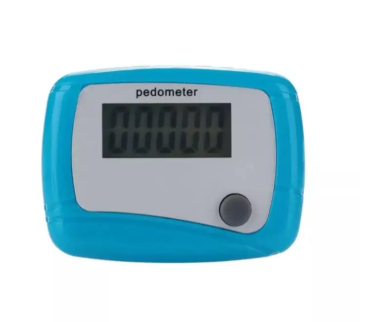 TikTok Supplier Design Mini Digital LCD Run Step Pedometer Walking Distance Counter Single button FBA Sending Free Barcode
