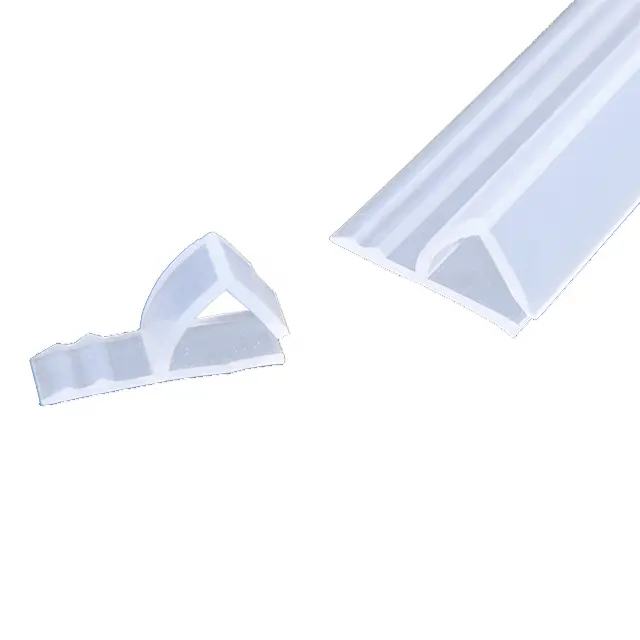 transparent silicone glass plastic door waterproof weatherstrip for waterproof and sound insulation