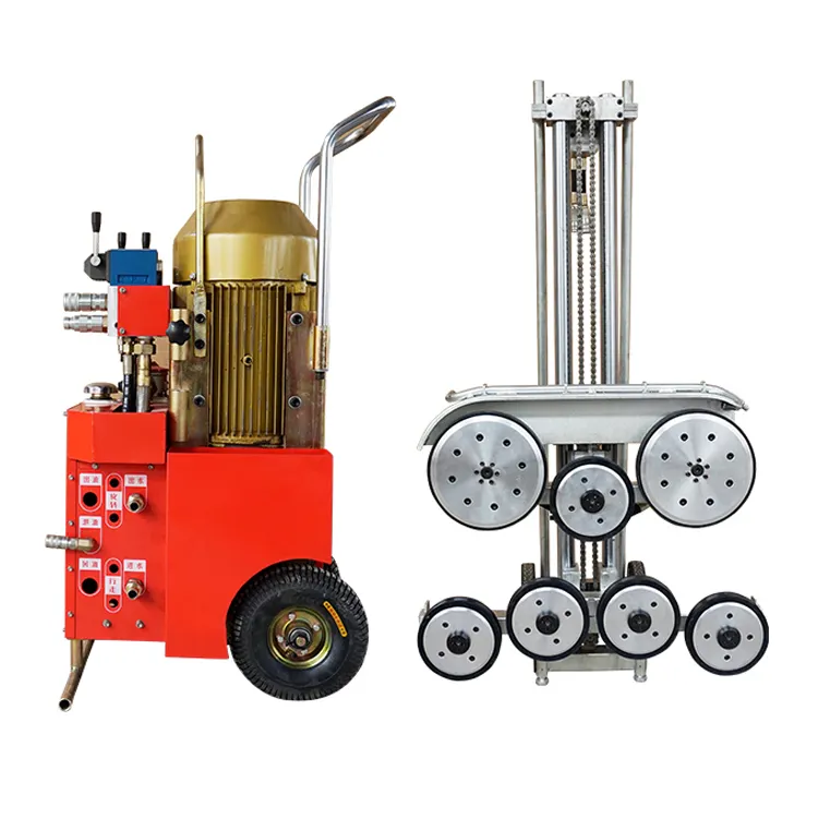 hydraulic powered wire saw machine  diamond wire saw pulleys