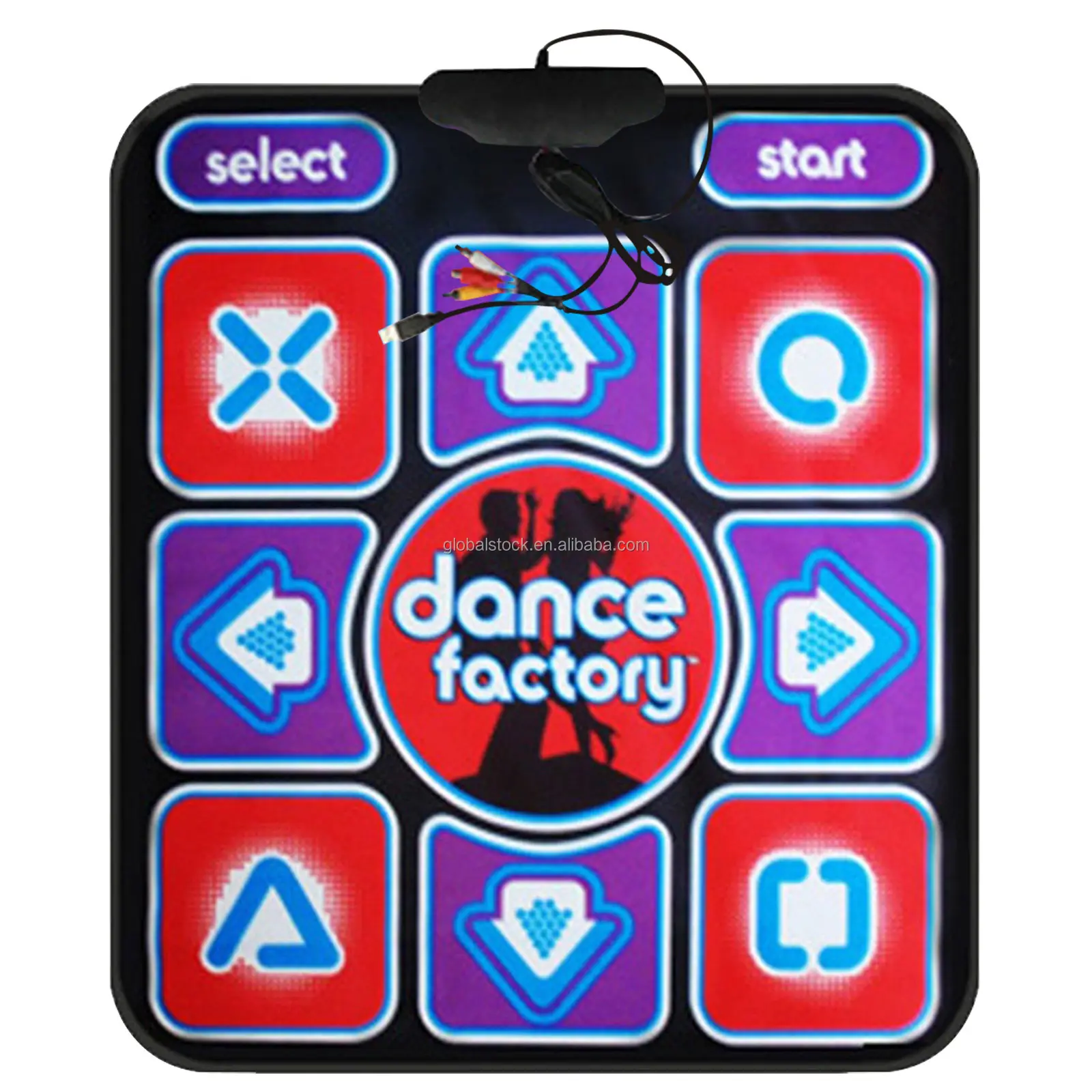 Single Tv Dance Mats 90x82.5cm Non-slip Dancers Step Pads Sense With Wireless Controller For Yoga, Fitness, Dance, Games