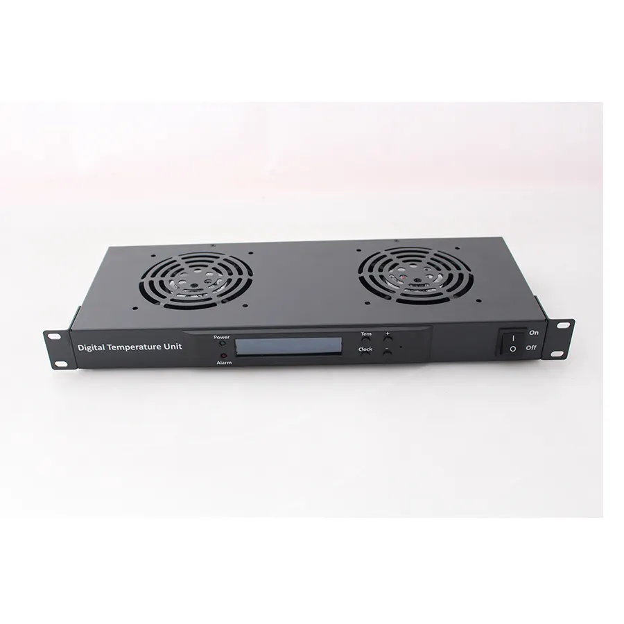 1U 19" rack mountable digital fan unit,2 fans