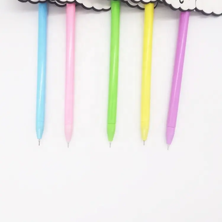 Cartoon Gel Pen Fashion Stylish With New Smile Rainbow Design Korean Stationary Cute Gift