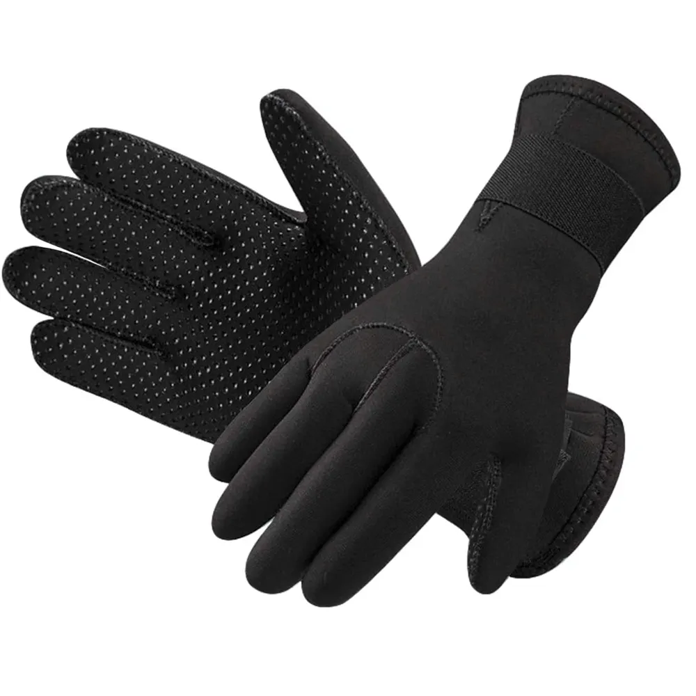 Thermal Anti Slip Flexible Dive Water Gloves Neoprene Scuba Surfing Wetsuit Diving Gloves with Adjustable Waist Strap