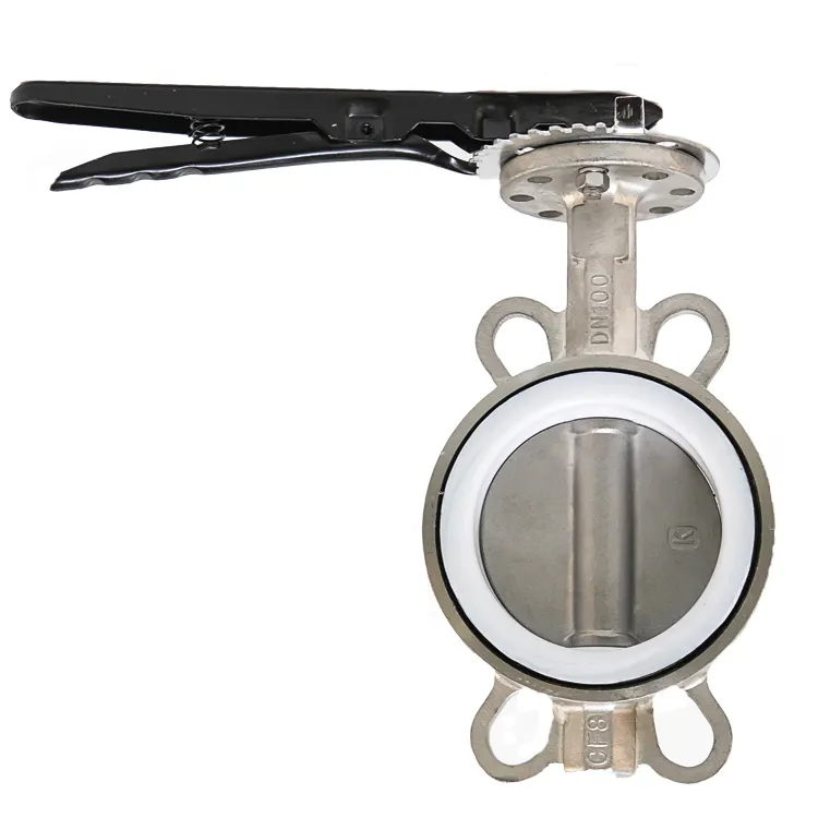 hot sell high performance stainless steel resilient butterfly valve