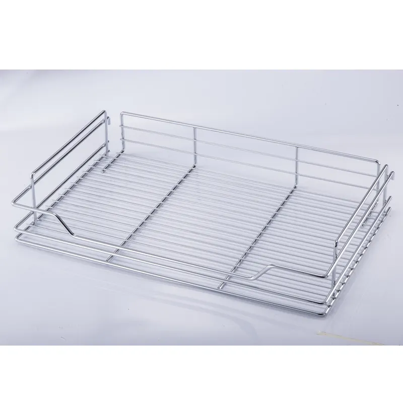 Kitchen Cabinet Magic Corner Pull-out/Swing-out Storage Basket With Soft Close System VT-09.030