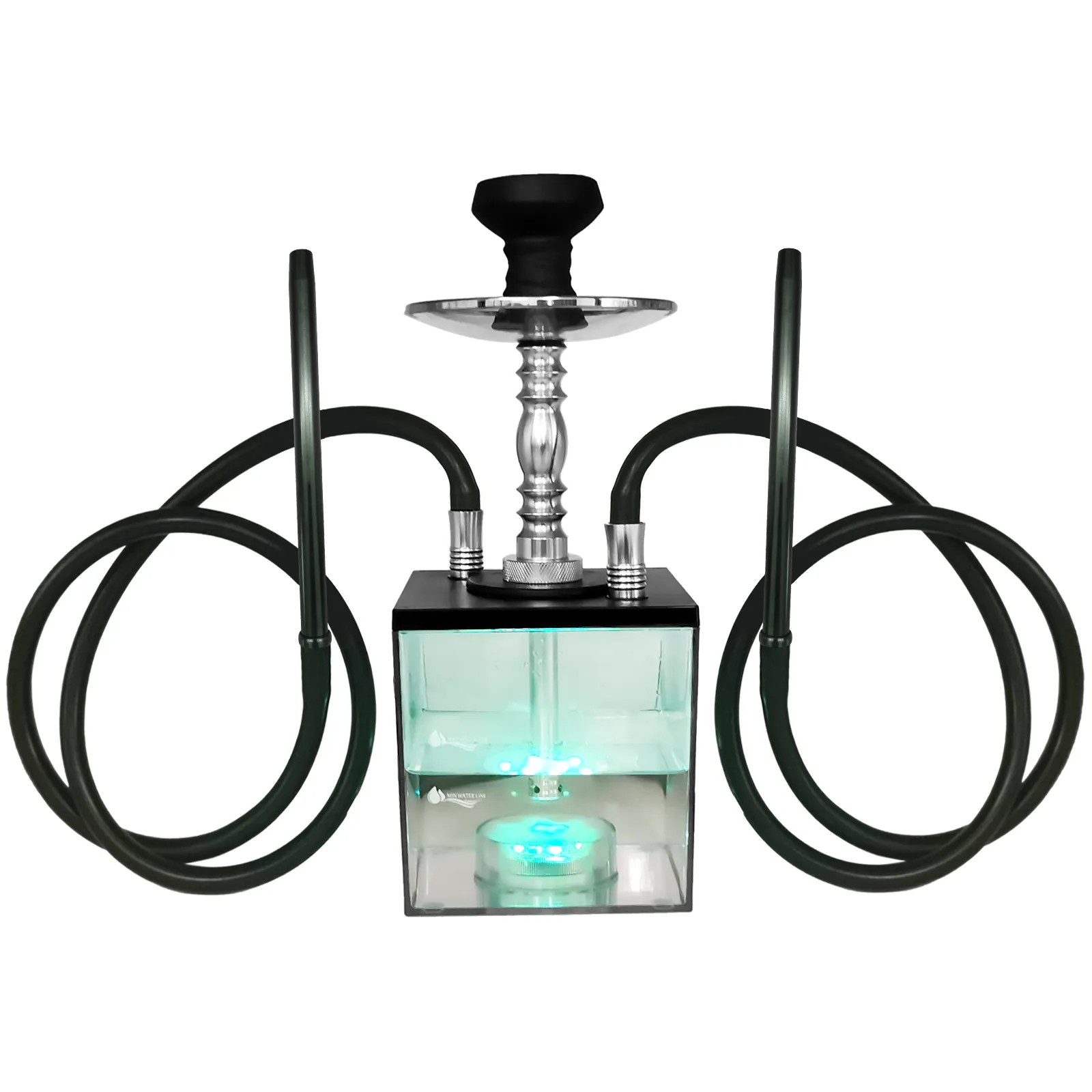 Cheap wholesale custom Hookah Cube Model made of Acrylic  Hookah With Gorgeous Multicolor Led Light Narguile Shisha Hookah