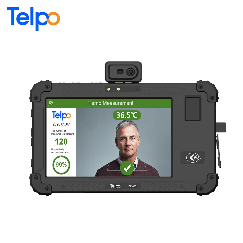 Telpo WiFi/3G/4G наручные часы для измерения температуры посещаемости времени сотрудников с RFID Считыватель