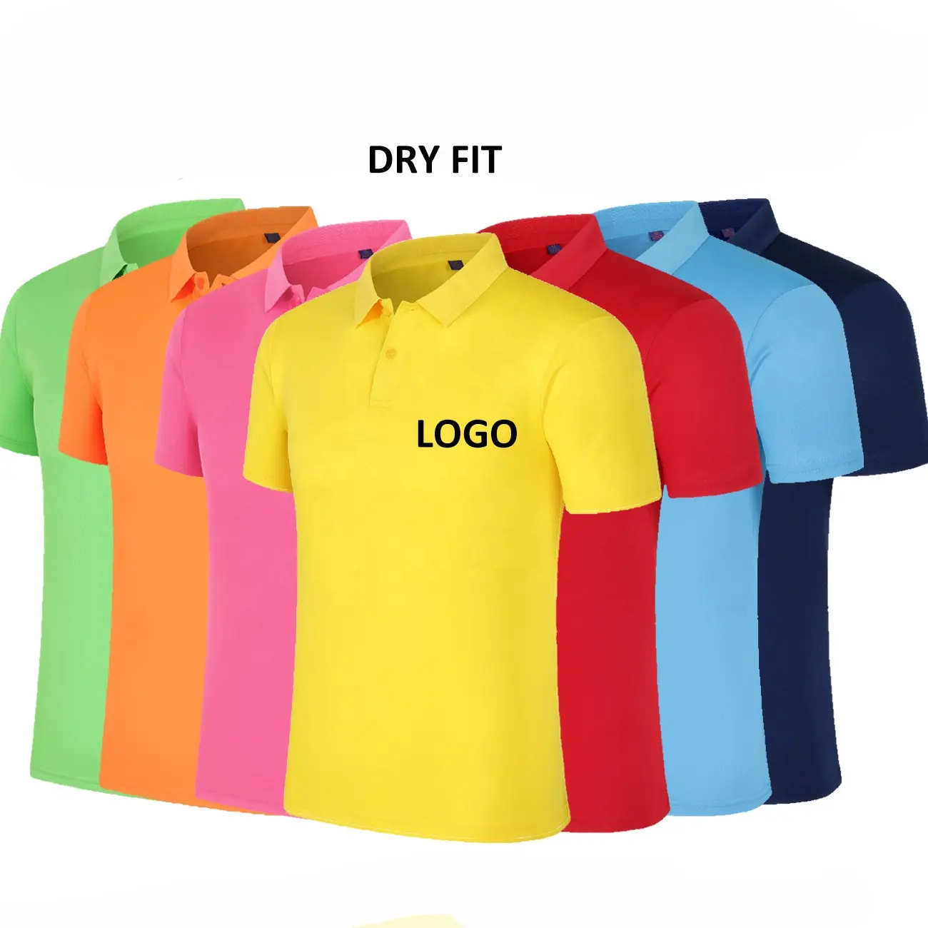 Оптовая продажа, дешевые футболки-поло унисекс с индивидуальным принтом, вышивкой логотипом, Рабочая форма, быстросохнущая, обычная 100% рубашка-поло из полиэстера