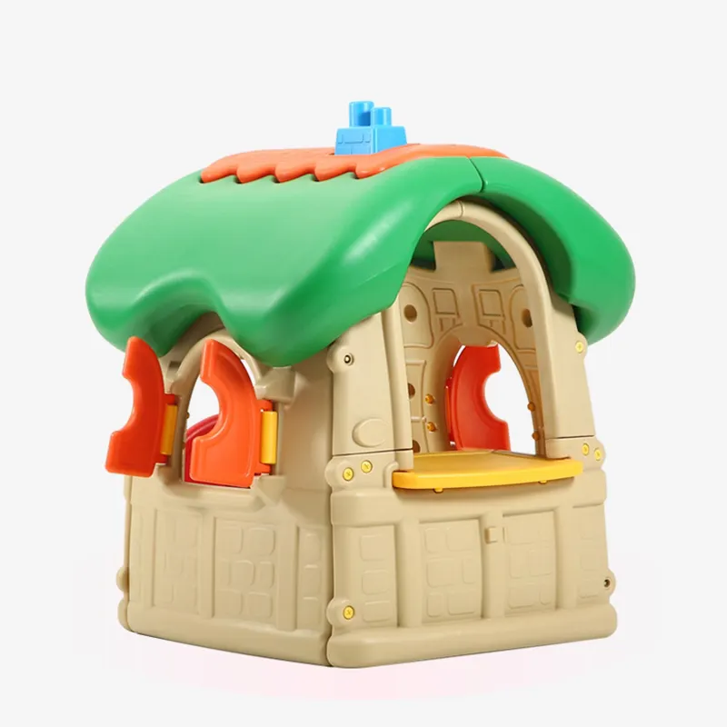 Cheap plastic toys kids indoor games colorful small playhouse for sale